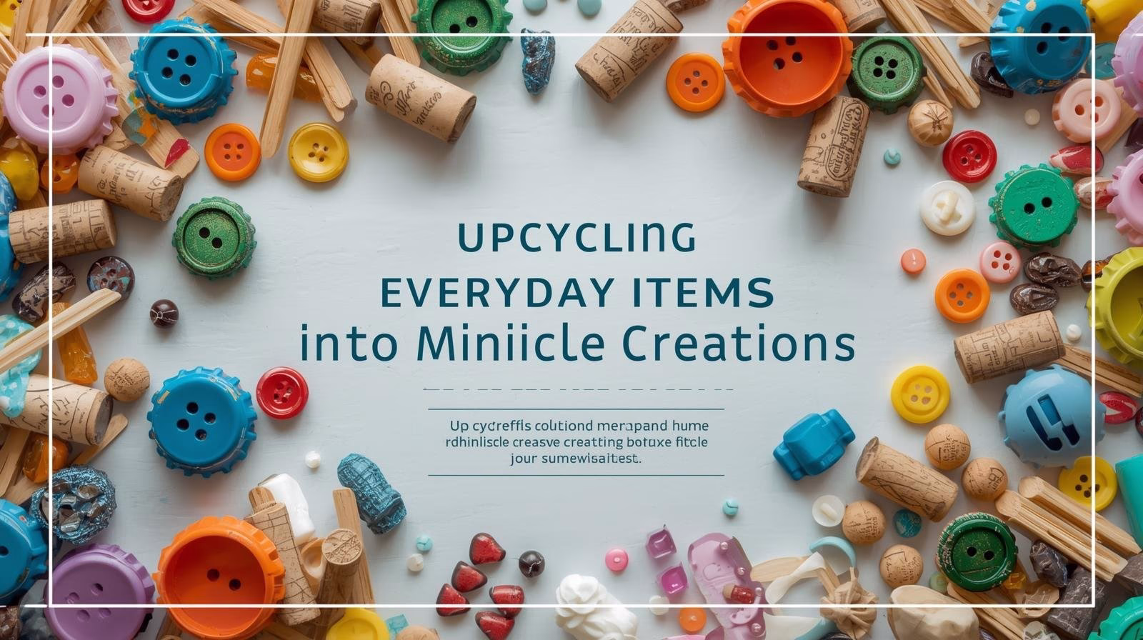 Upcycling Everyday Items into Miniature Creations