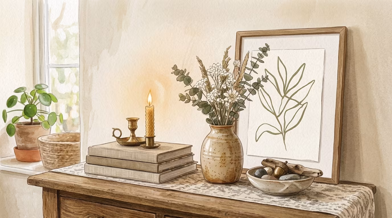 The Art of Creating a Curated Vignette on Any Flat Surface