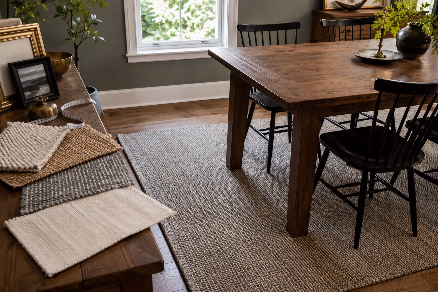 Area Rug Size Under Dining Table - Material section detail