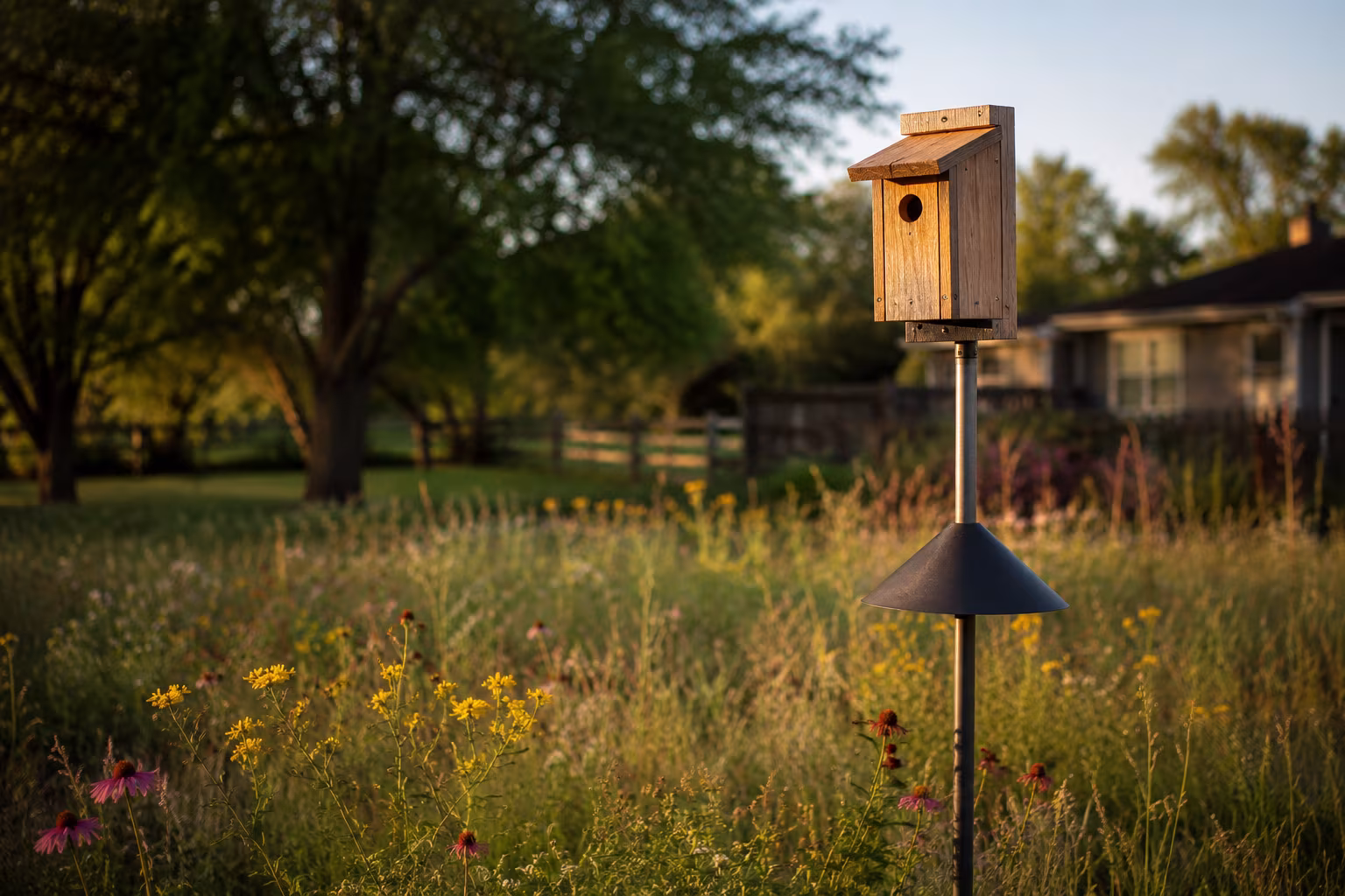 Backyard Birdhouse Placement for Songbirds