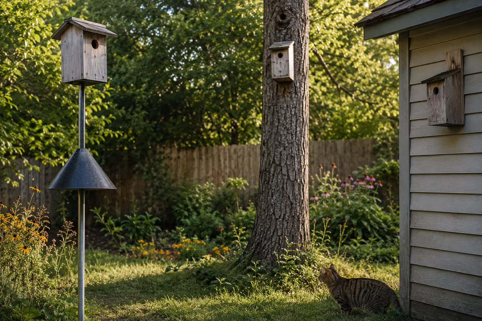 Backyard Birdhouse Placement for Songbirds - Predator protection section detail