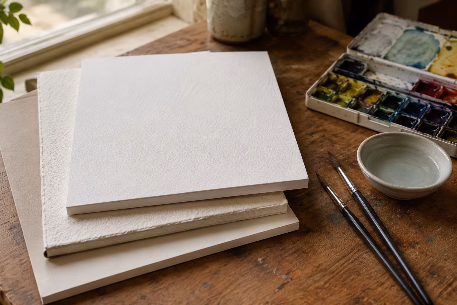 Beginner Watercolor Paper Choice for Textured Washes