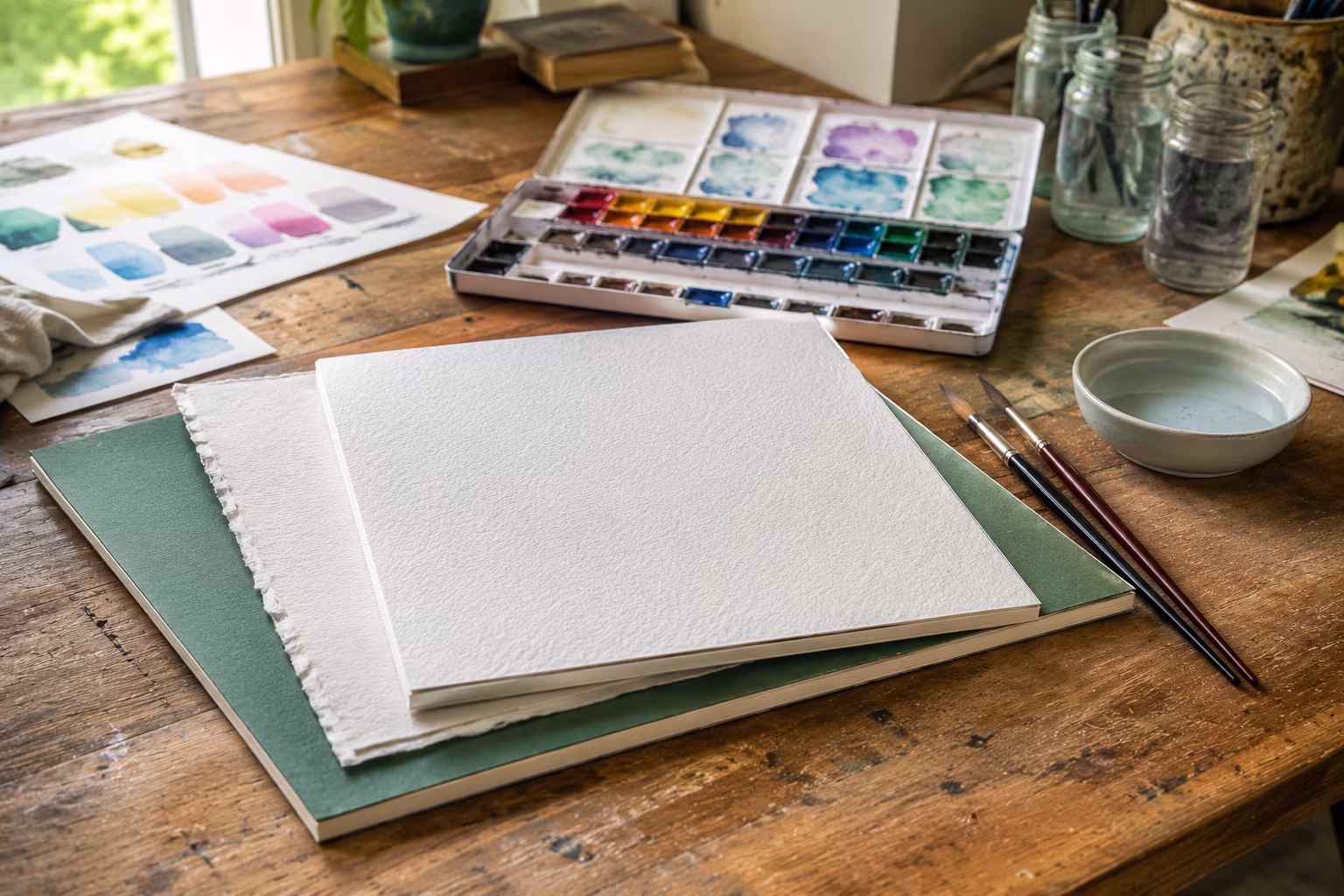 Beginner Watercolor Paper Choice for Textured Washes - Brand recommendations section detail