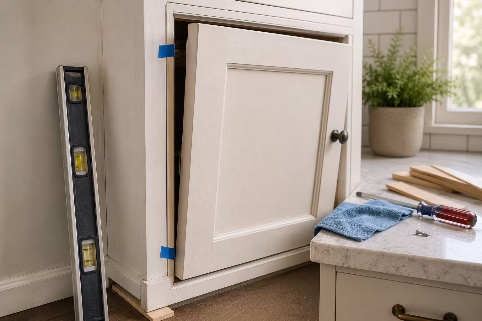 Cabinet Hinge Adjustment: Side, Depth, and Height Fix - When adjustment will not fix it section detail