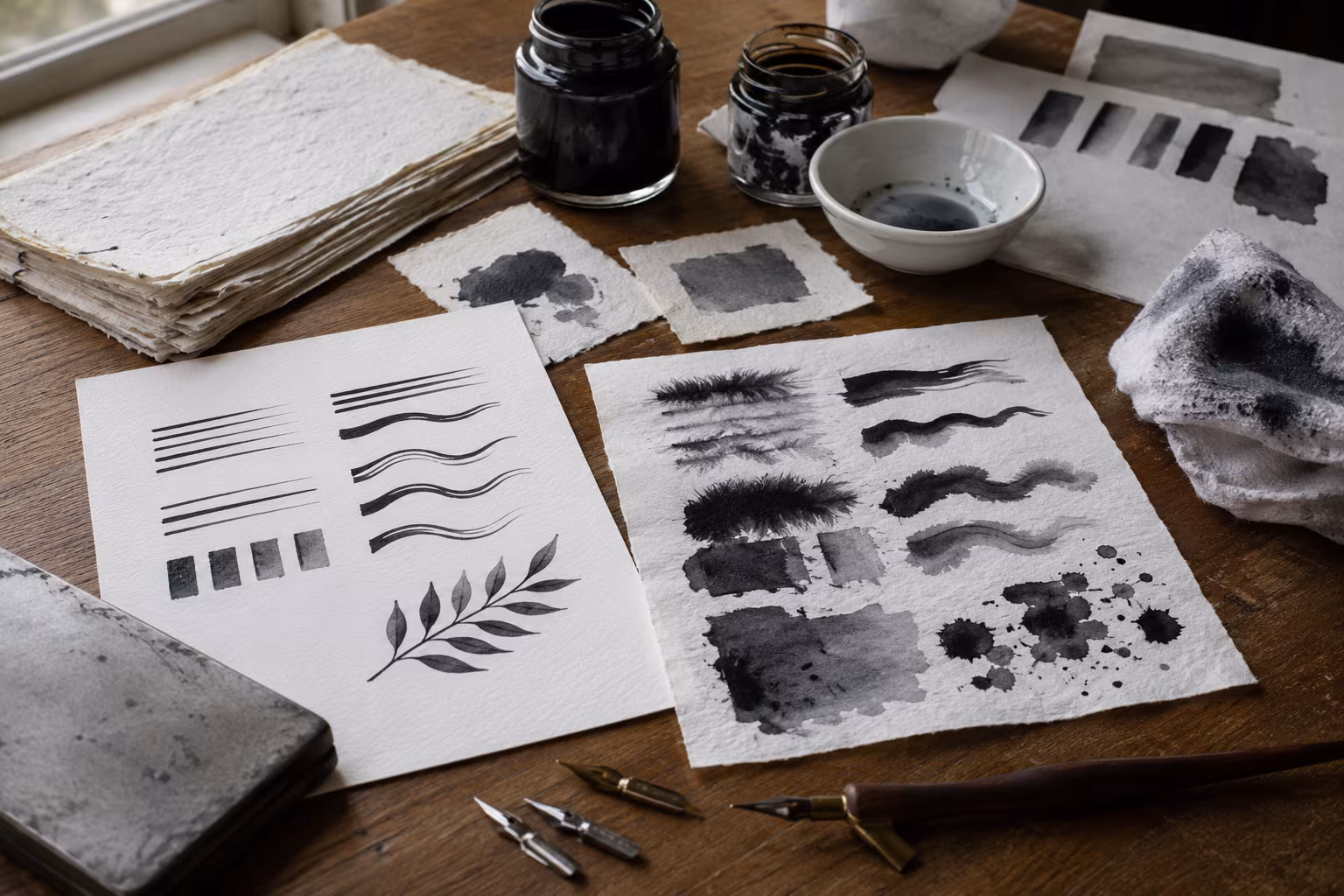 Calligraphy Ink Comparison for Cotton Paper - Common Cotton Paper Problems and Solutions section detail