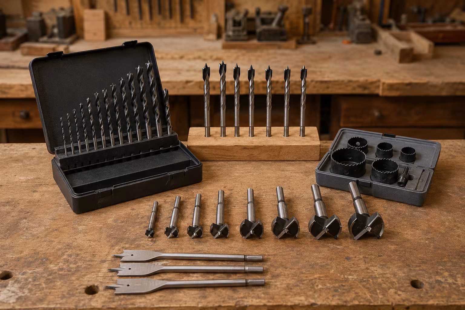 Drill Bit Sets: Twist, Brad-Point, and Forstner Real-Use Map