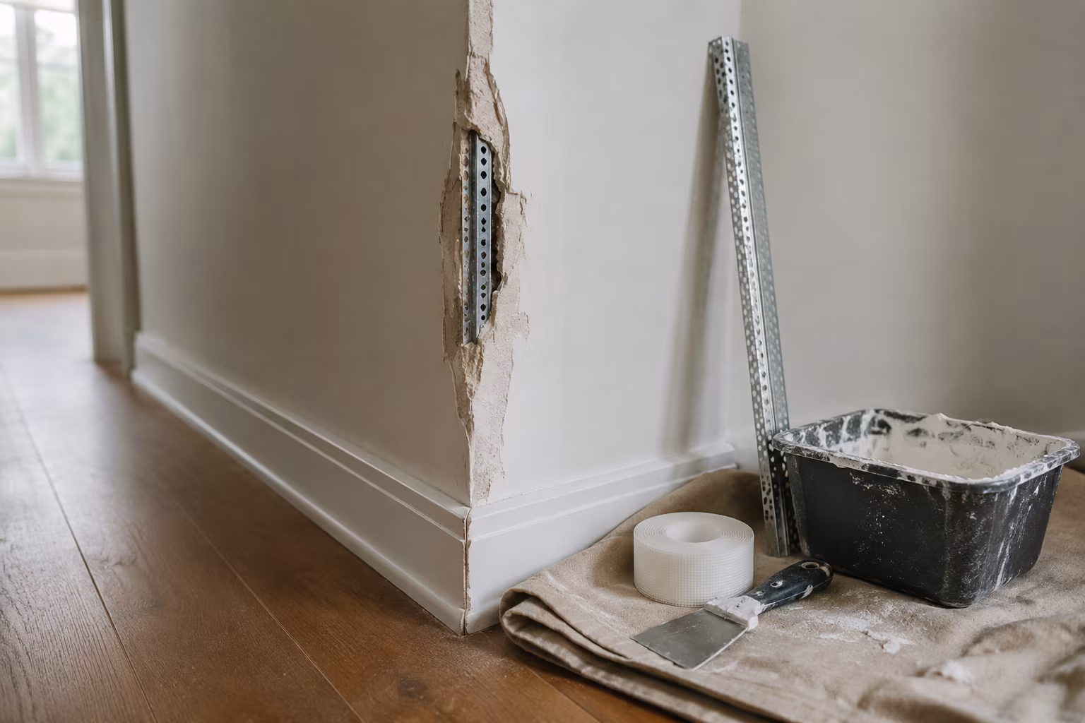 Drywall Corner Bead Replacement After Damage