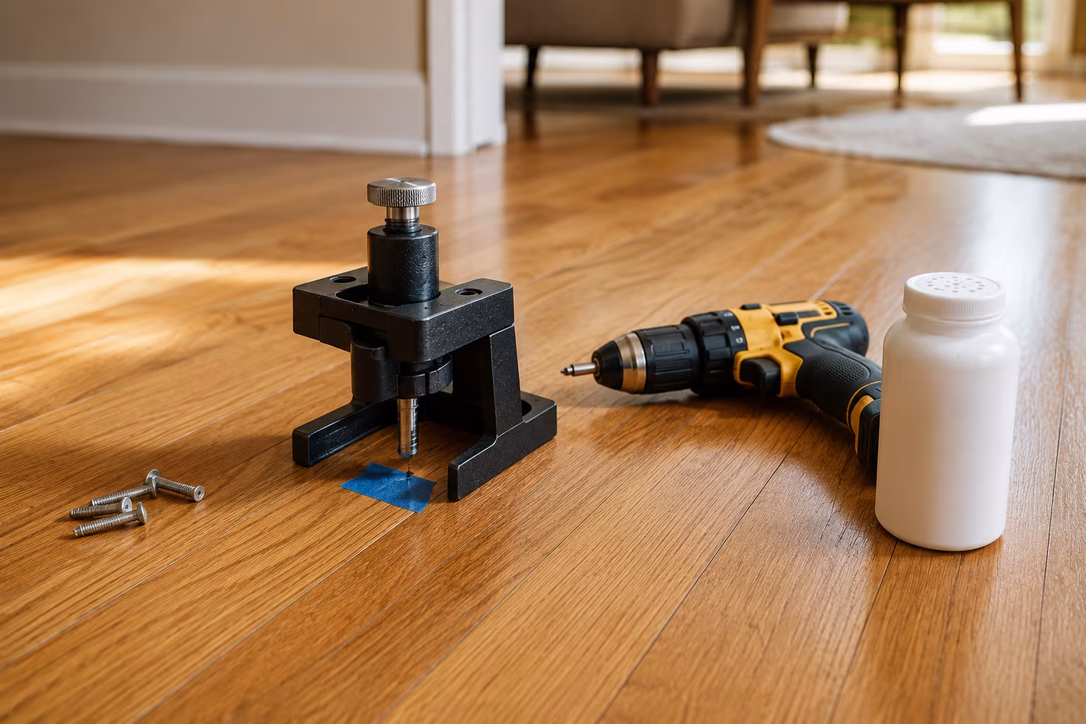 Fix Squeaky Hardwood Floors From Above (No Access)