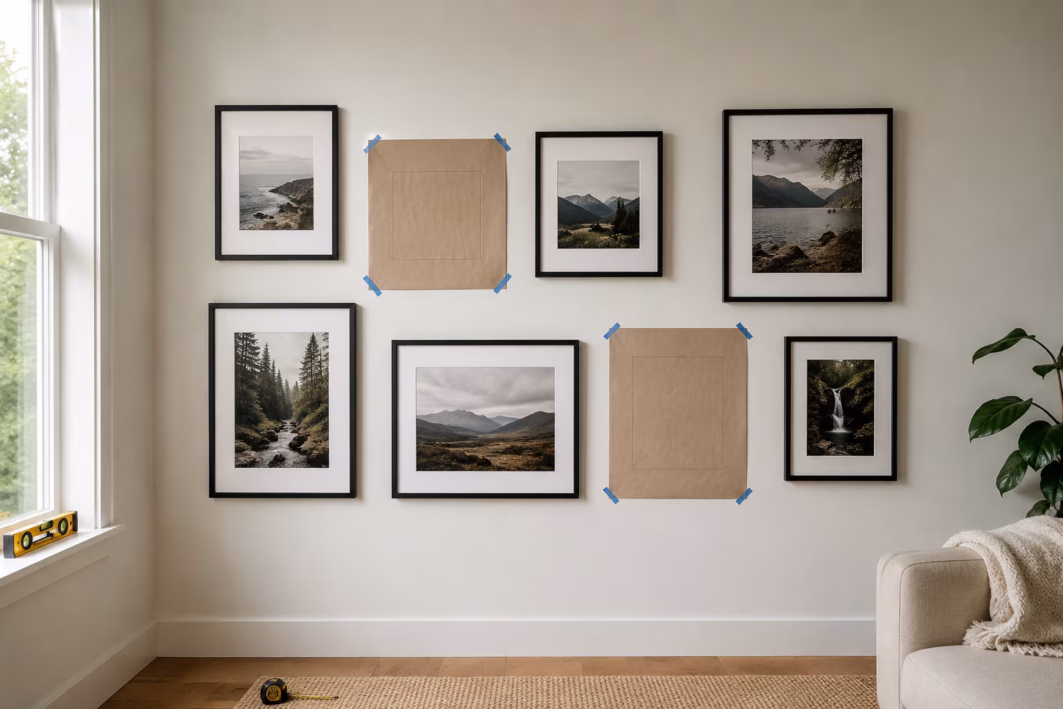 Gallery Wall Picture Spacing: The Repeatable Method