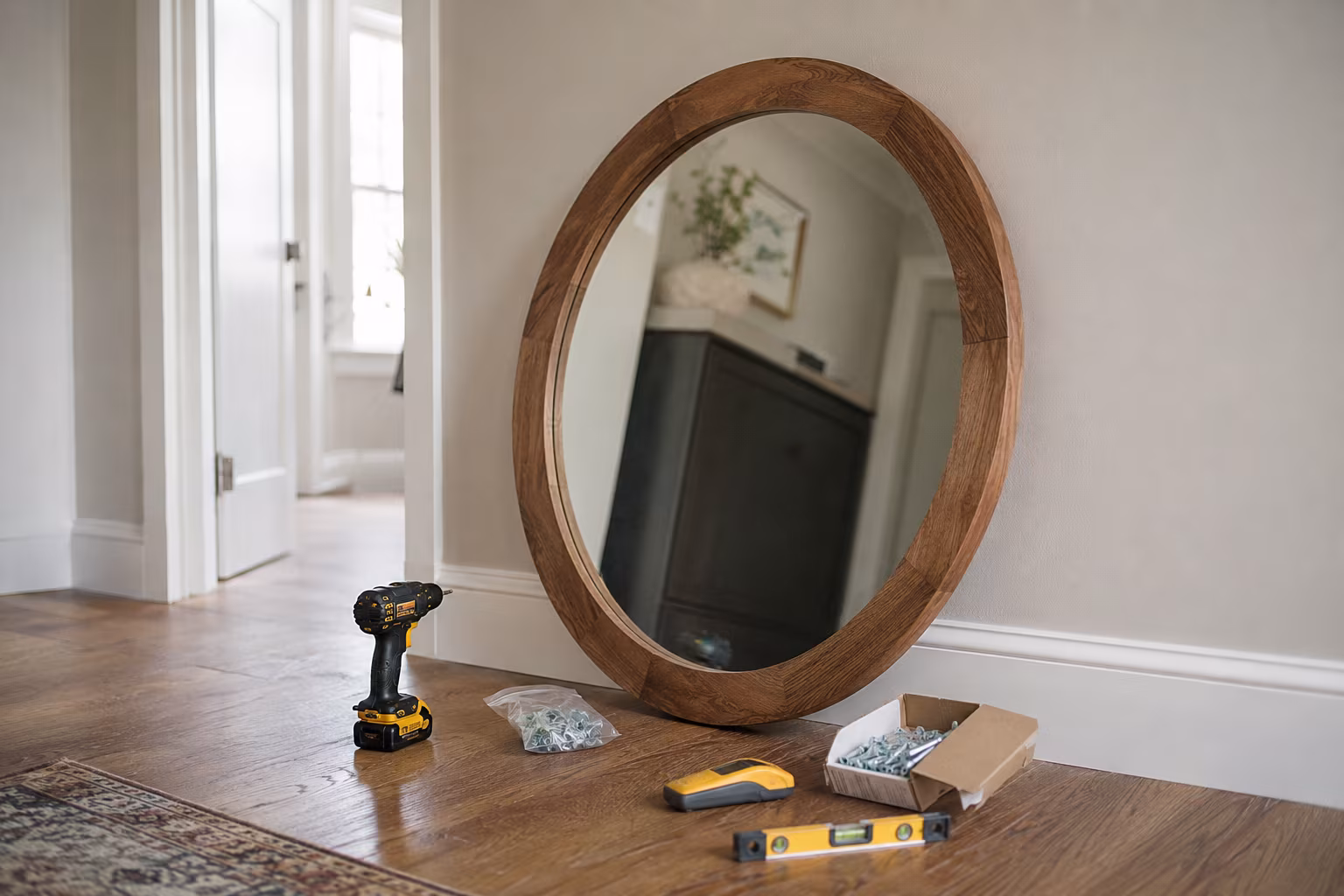 How to Hang a Heavy Mirror on Drywall Without Studs
