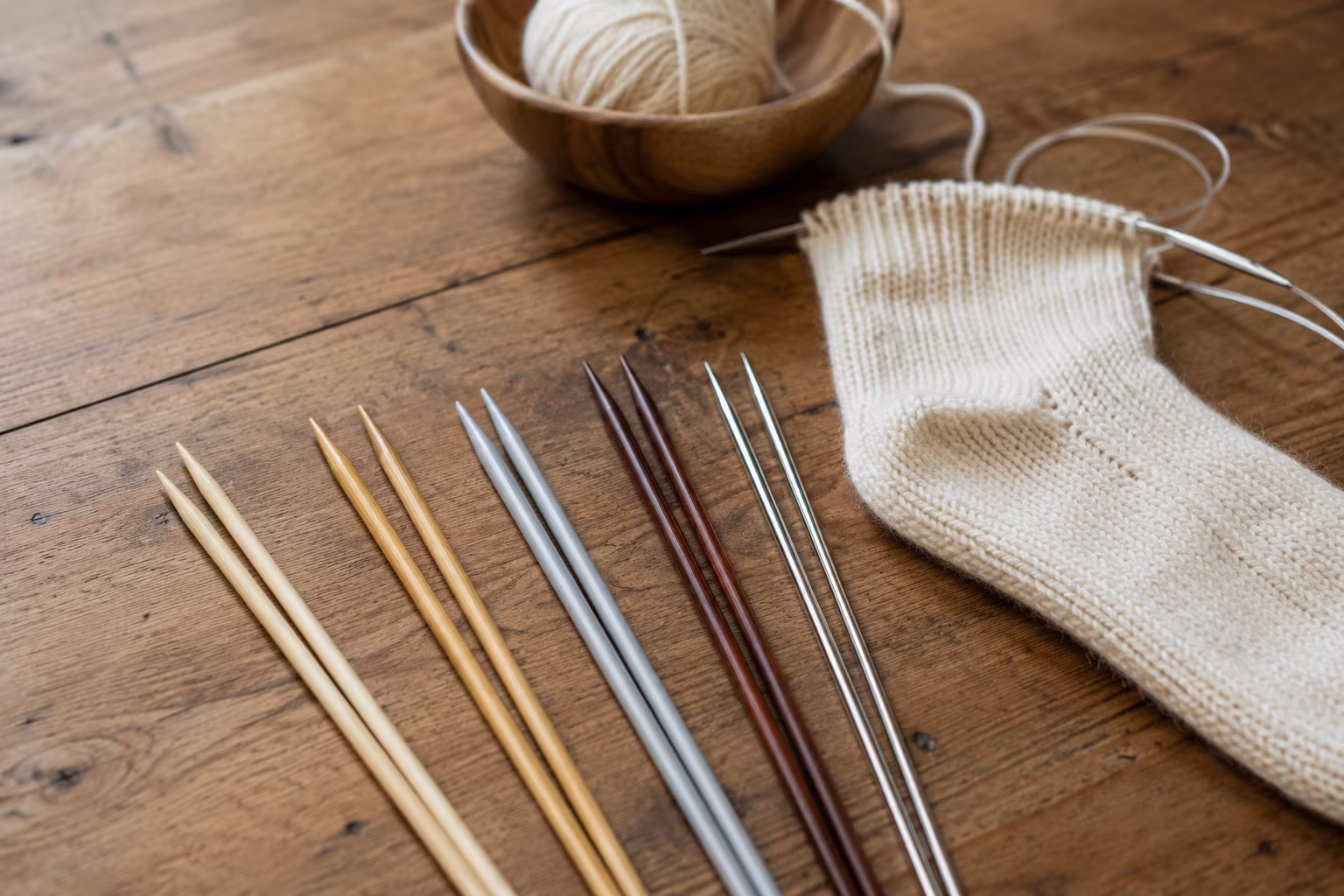 Knitting Needle Materials Compared: Wood vs Metal vs Plastic