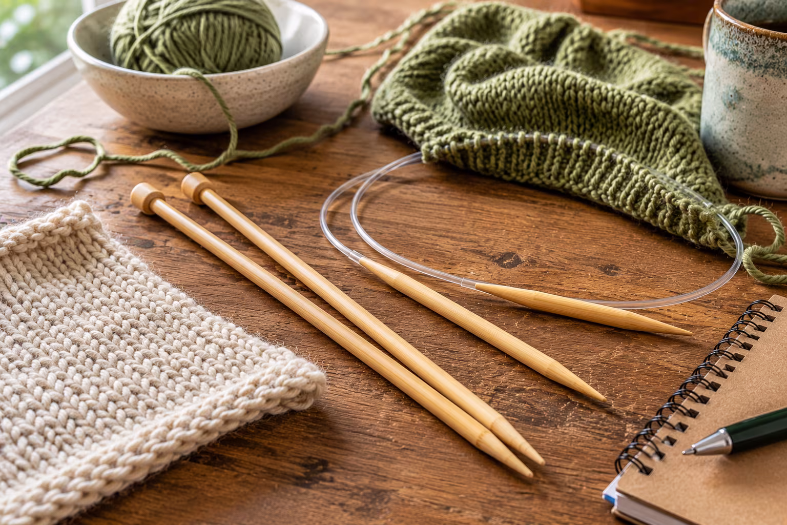 Knitting Needle Materials Compared: Wood vs Metal vs Plastic - What to actually buy section detail