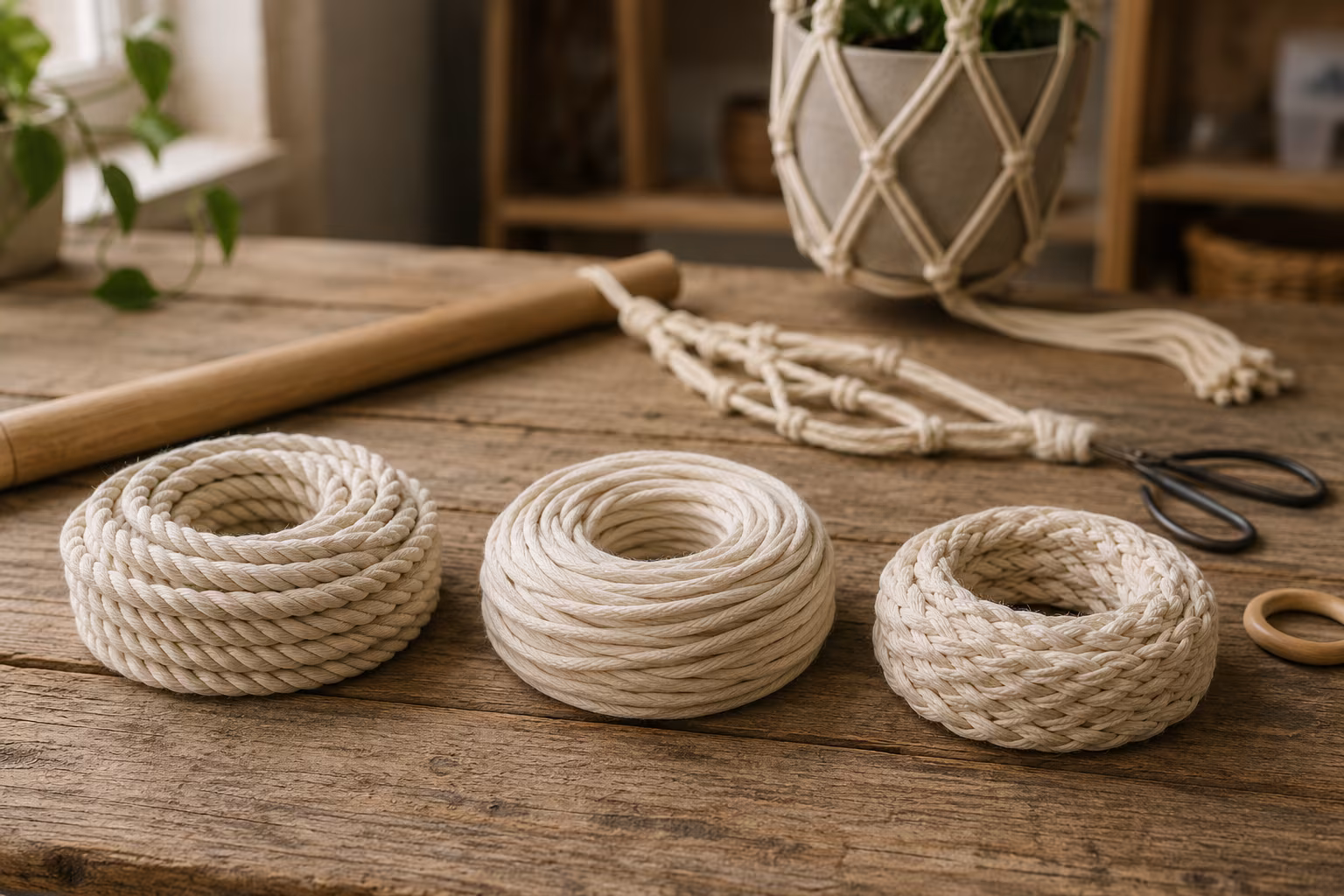 Macrame Cord Choice for Beginners: Single-Twist vs 3-Ply