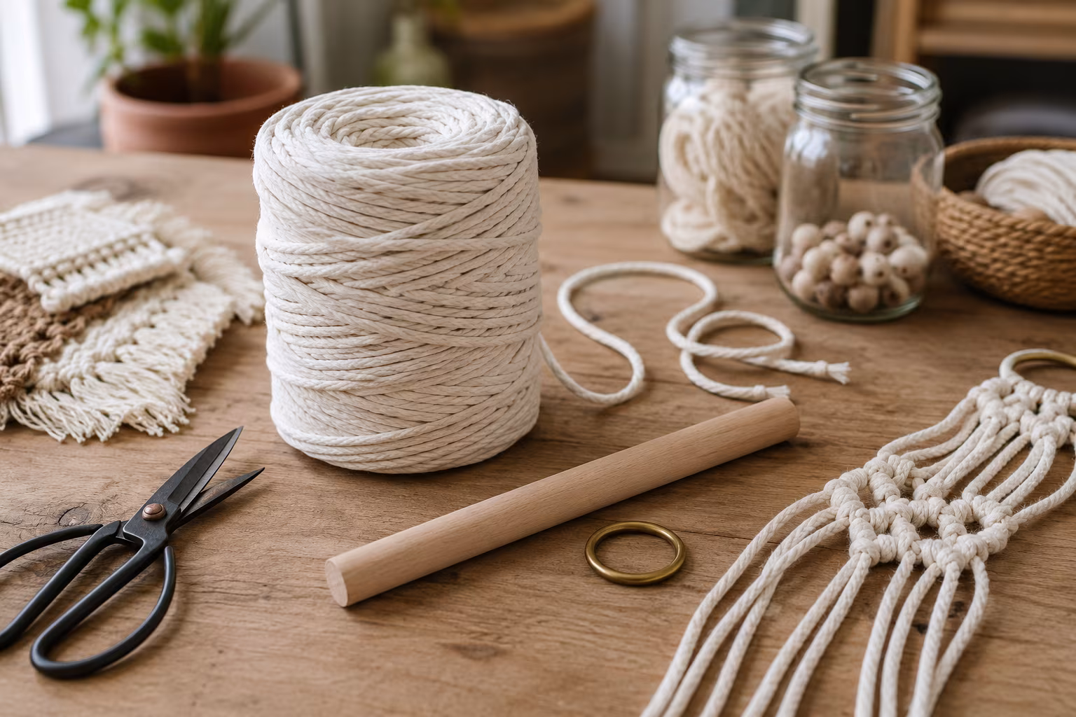 Macrame Cord Choice for Beginners: Single-Twist vs 3-Ply - A first-project shopping list section detail