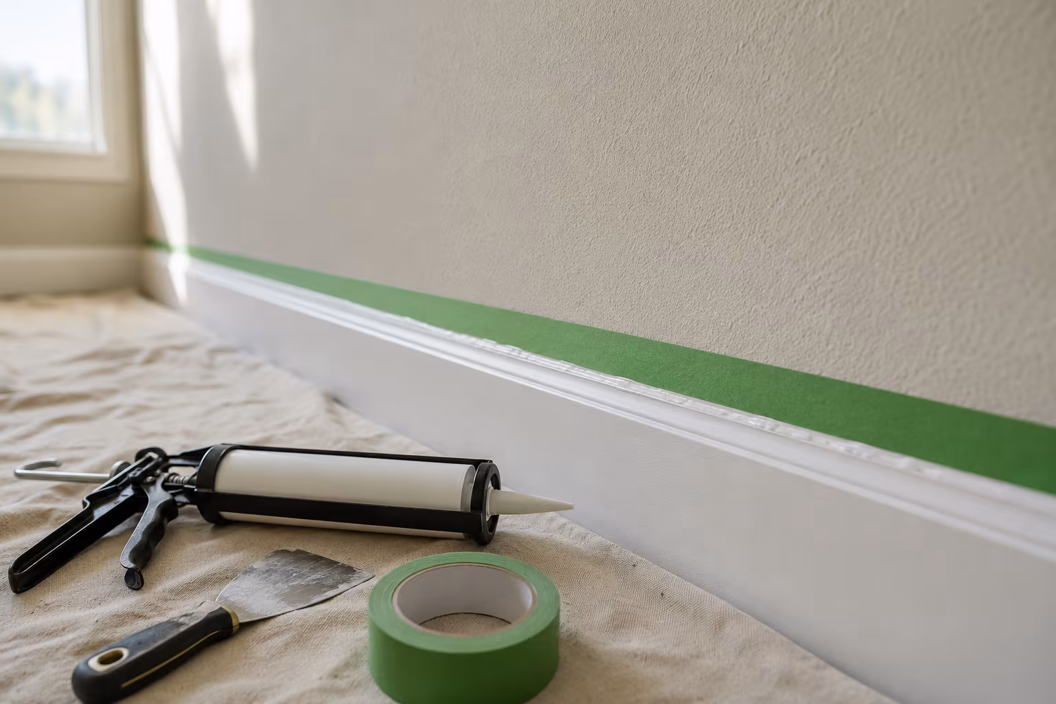 Painter's Tape for Crisp Lines on Textured Wall Surfaces