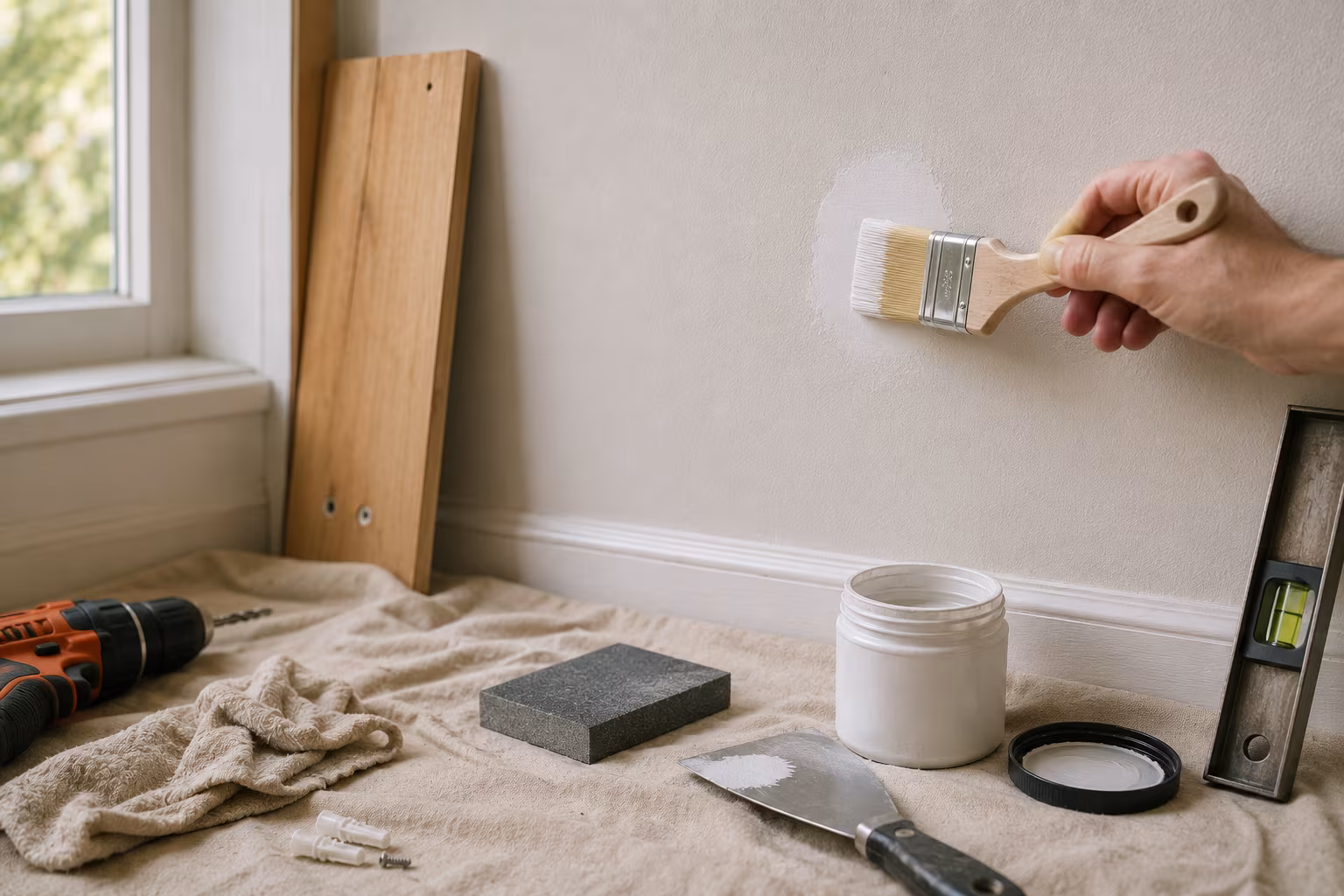 Patching Drywall Anchor Holes Without Sand-Through Halos - Why priming the patch matters section detail