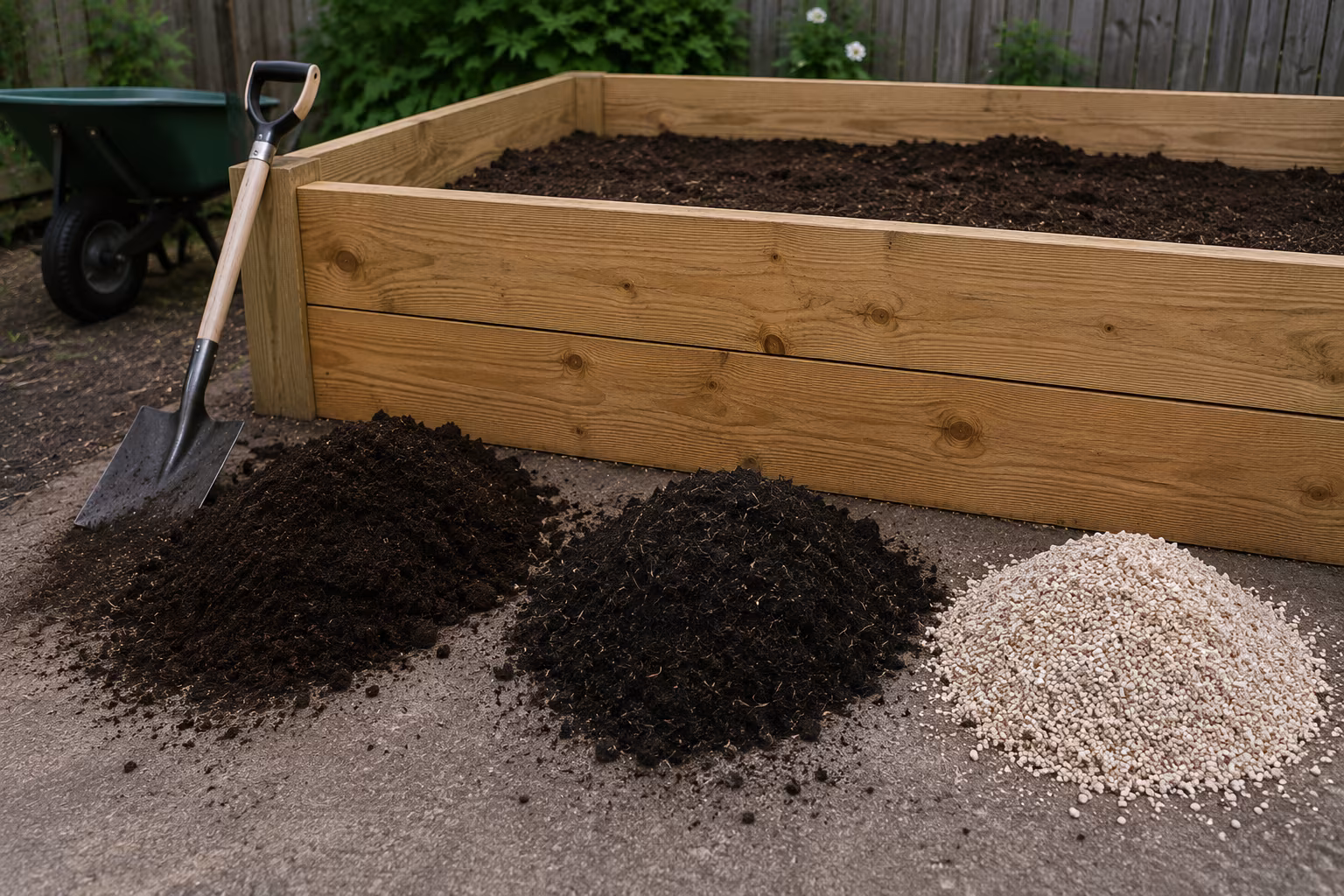 Pressure-Treated vs Cedar for a Small Raised Garden Bed - Filling the bed: what soil mix actually works section detail