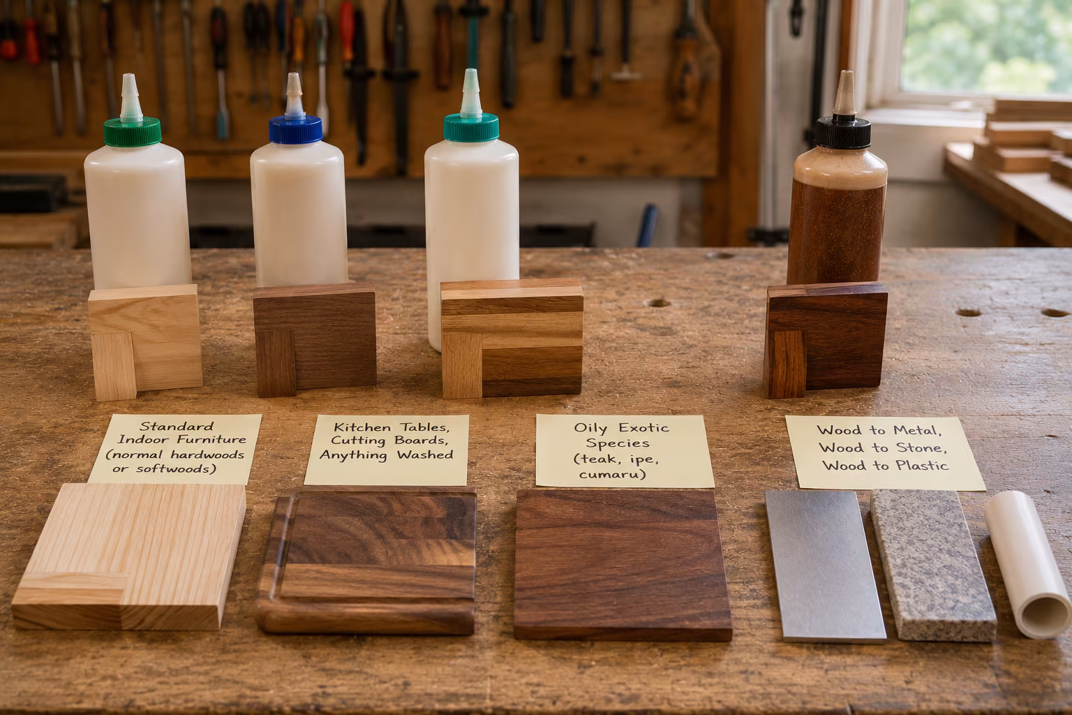 PVA vs Polyurethane Wood Glue for Indoor Furniture - Which one to pick for which project section detail