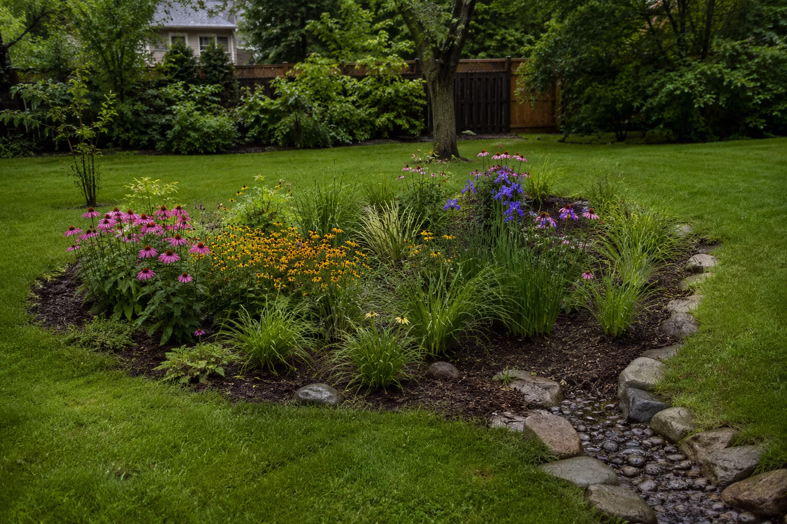 Building a Rain Garden That Actually Drains in Clay Soil