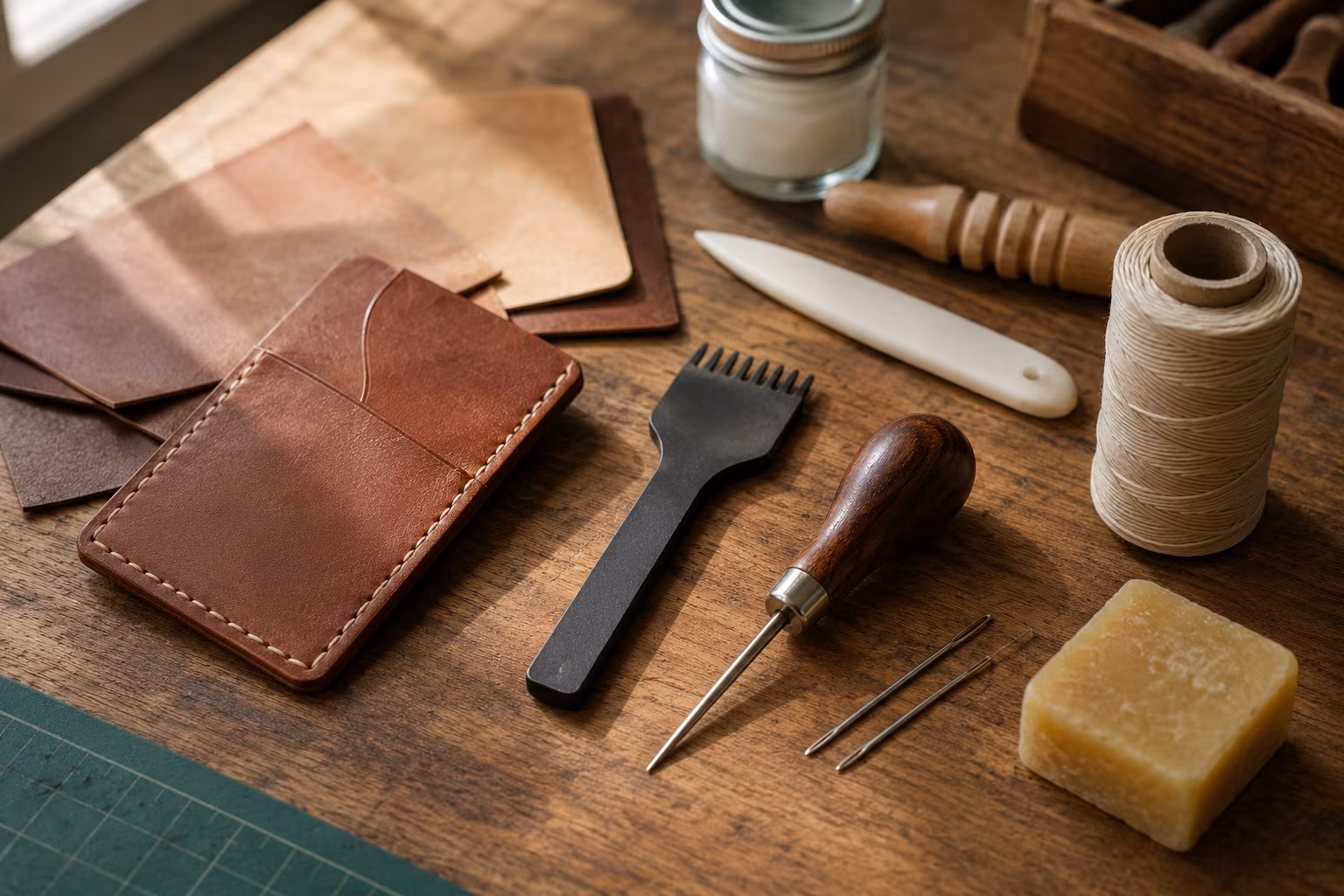 Hand-Sewn Leather: Saddle Stitch Spacing That Actually Holds - Materials worth investing in early section detail