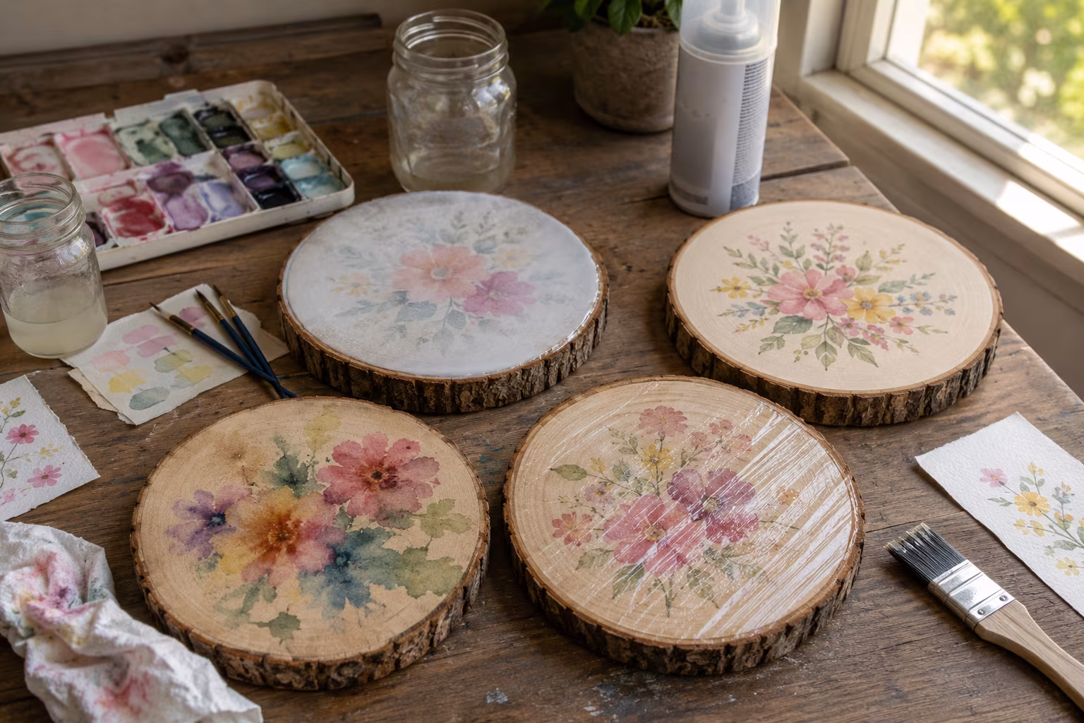 Sealing Watercolor Wood Slices for Indoor Display Pieces - Common mistakes to avoid section detail