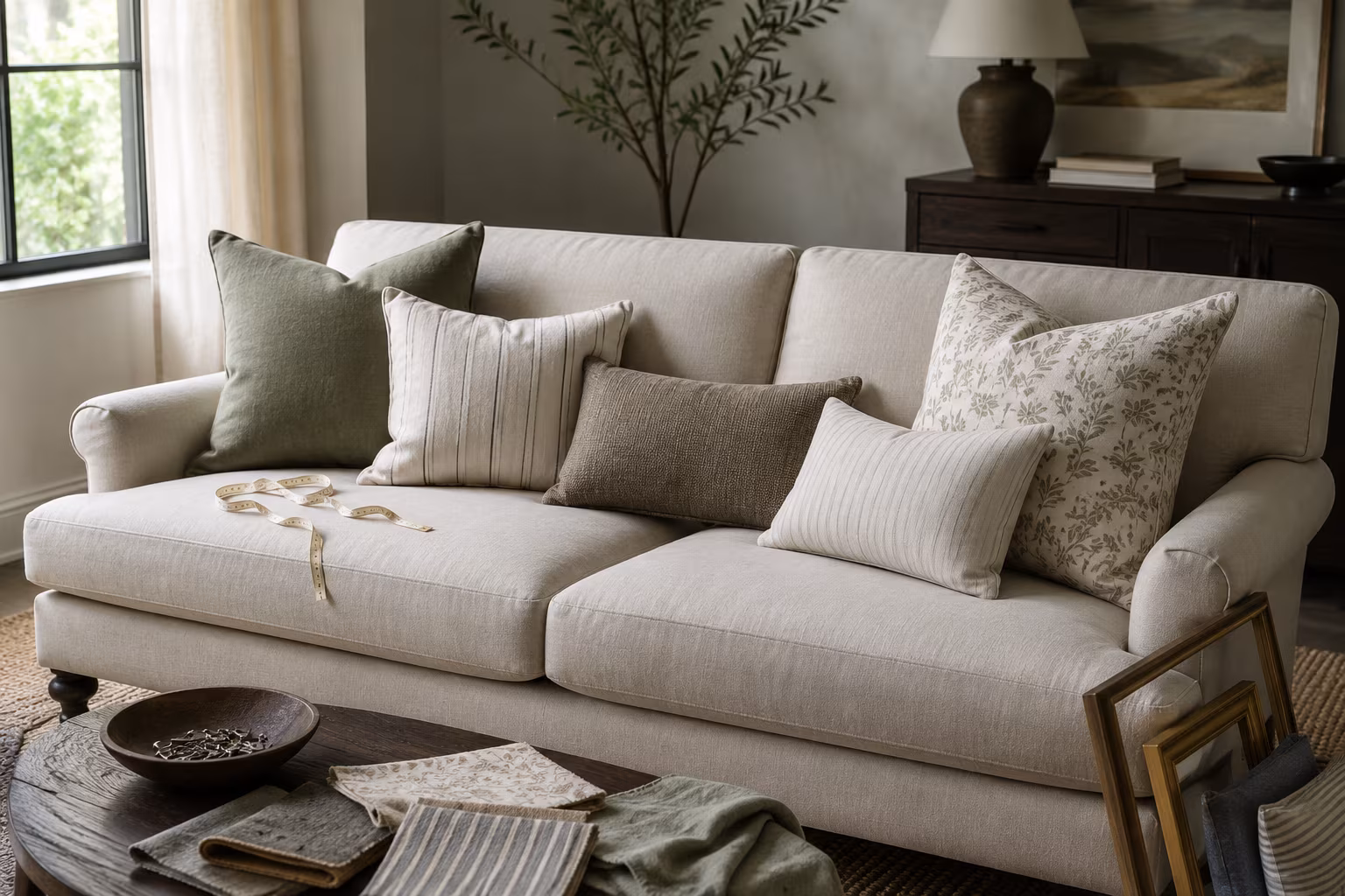 Sofa Pillow Combinations That Don't Fight - Pillow Quantity and Sofa Size Matching section detail