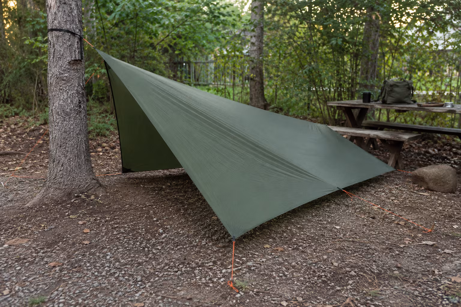 Tarp Pitching for Side Wind: A Practical Field Guide - Plow point and diamond fly: speed and shedding section detail