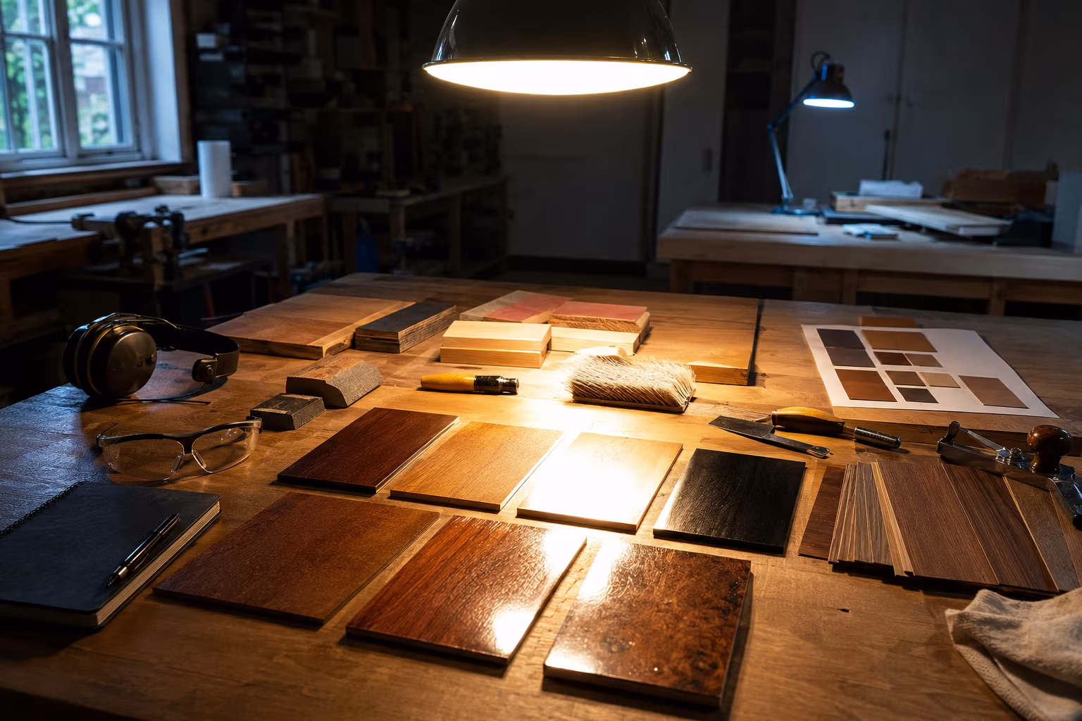 Workshop Lighting Without Glare on Finished Surfaces - Common lighting mistakes section detail