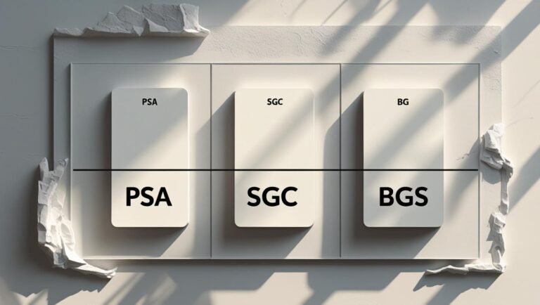 Minimalist cover showing three slab silhouettes for PSA, SGC, and BGS